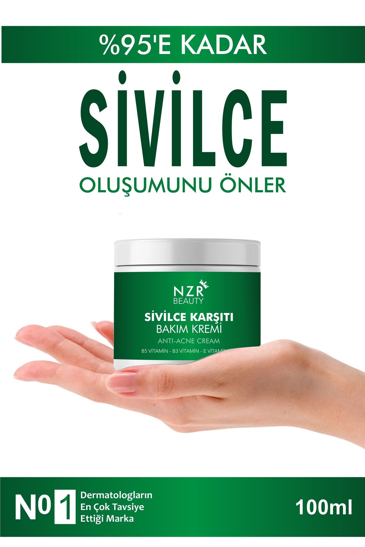 sivilce önleyici ve sivilce karşıtı akne siyah nokta giderici krem 100 ml