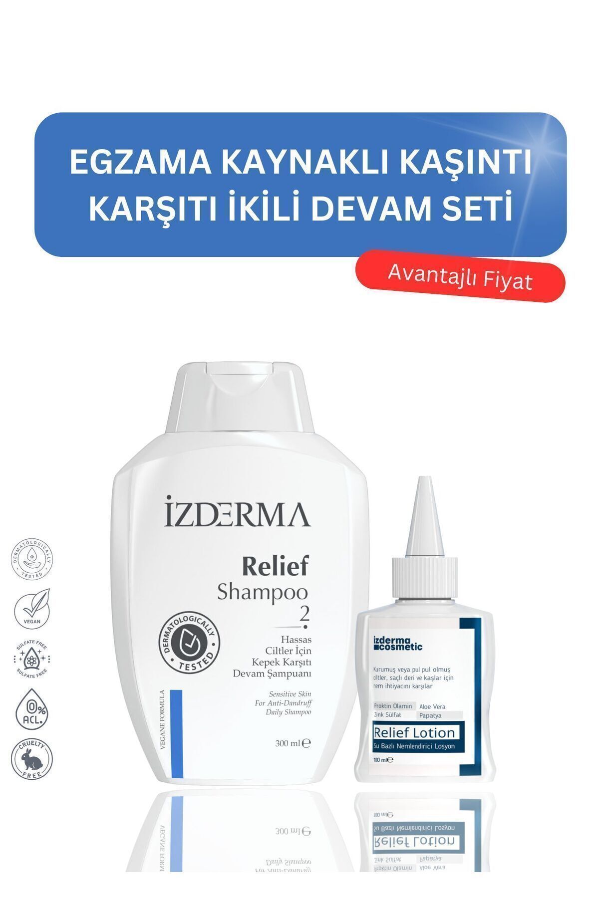 Relief 2'li Devam Seti Relief Devam Şampuanı Ve Su Bazlı Losyon