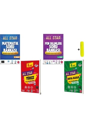 Newton 6. Sınıf Matematik Fen Türkçe Sosyal All Star Soru Bankası 4 Kitap Set Image 0