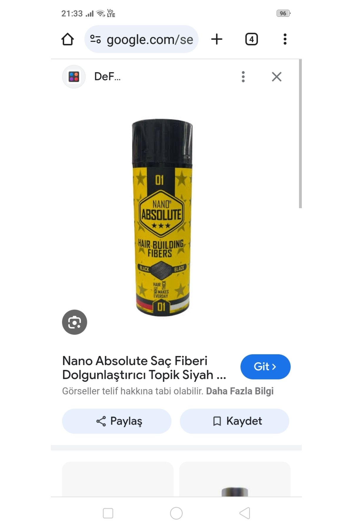 Nano Absolute Topik Siyah27gr