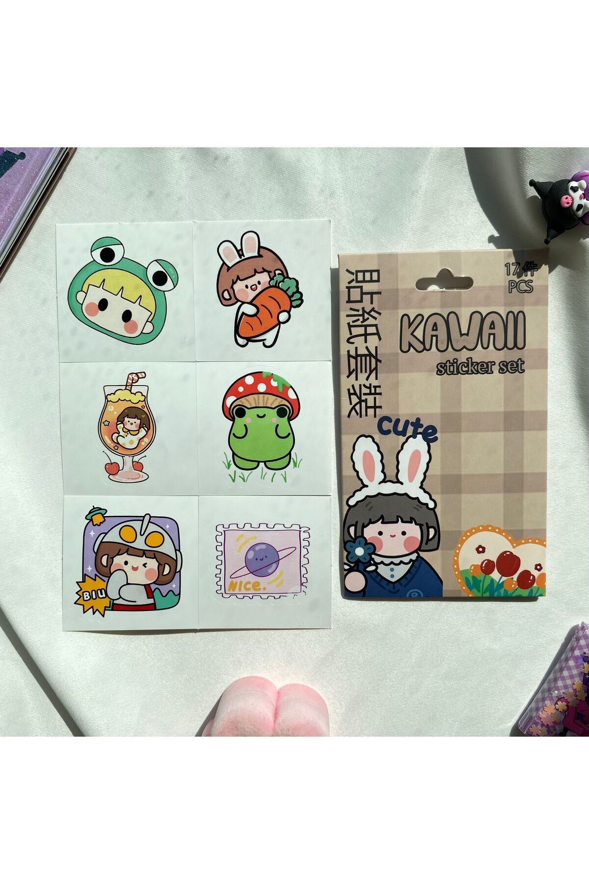 Cute Kawaii Sticker Seti