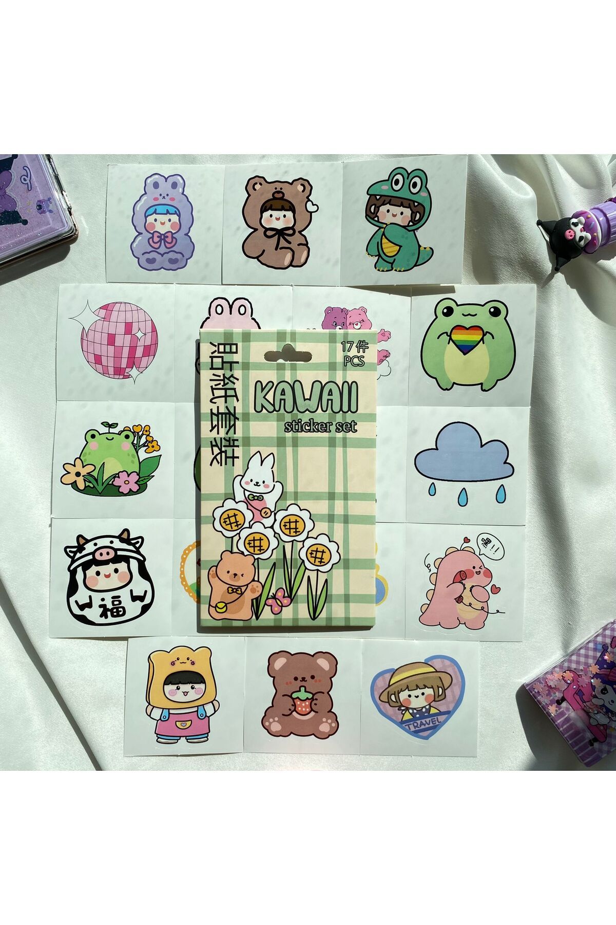 Wisevelya Kawaii Sticker Seti