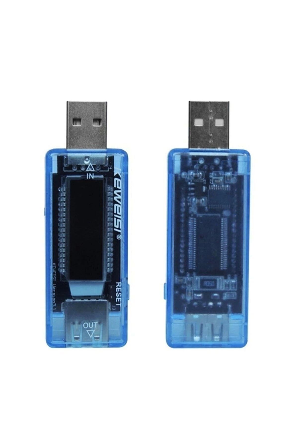 Keweisi Usb Voltmetre Ampermetre Usb Şarj Kapasitesi Test Cihazı