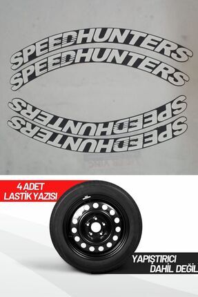 Speed Hunters Motosiklet Ve Otomobil Araç 3d Oto Lastik Yazısı Sticker Arma 4 Adet Image 0