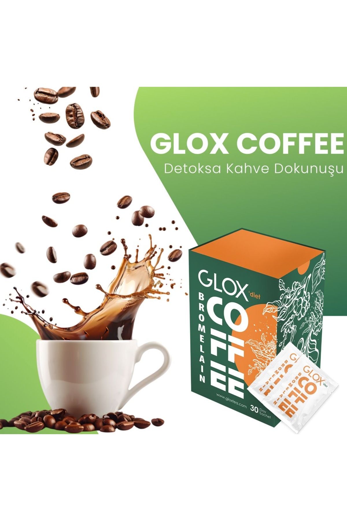 Glox Tea GLOX Coffe - Kolajenve Bromelain Des...