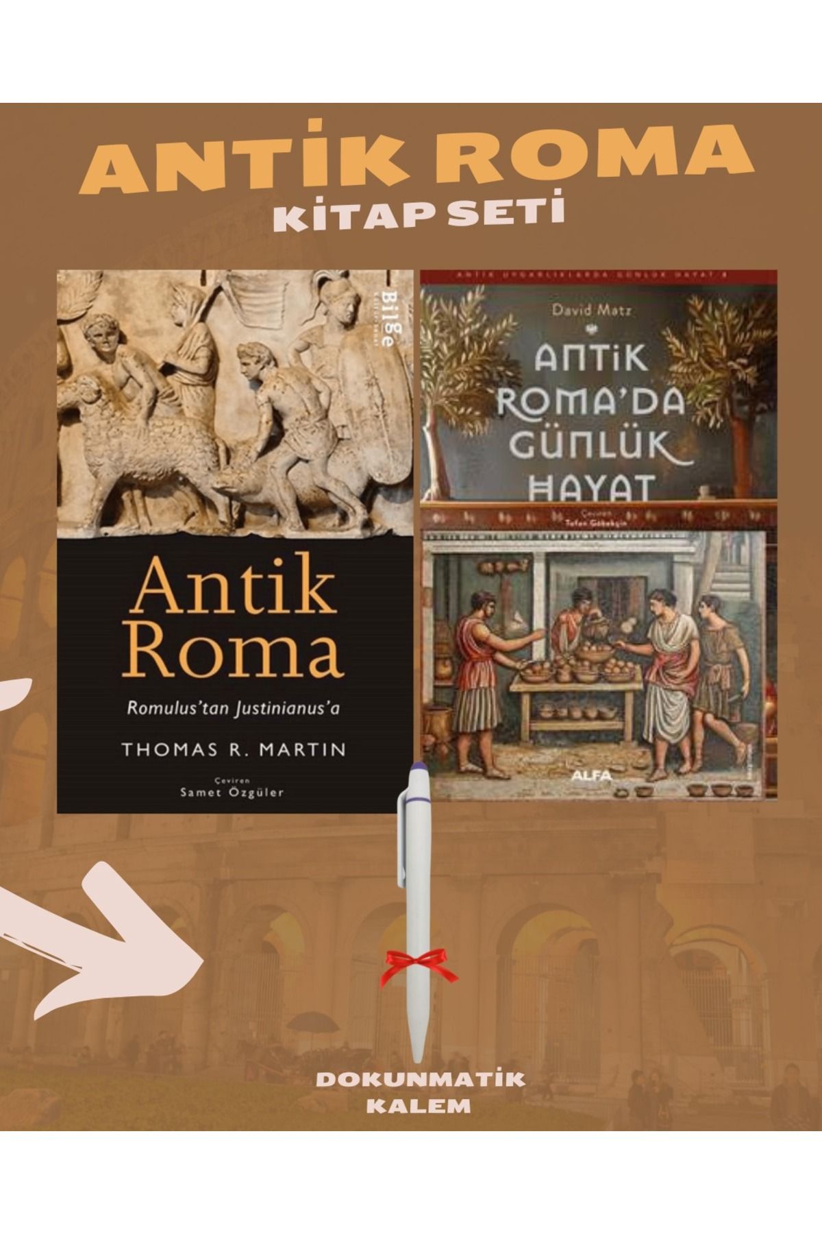 Bilge Kültür Sanat Antik RomaKitap Seti (2 Ki...