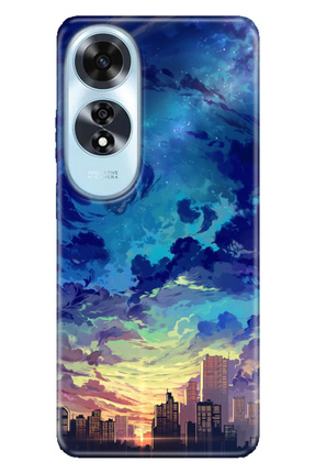 A60 Uyumlu Kılıf Oppo A60 Telefon Kılıfı Baskılı Cloud City Image 0