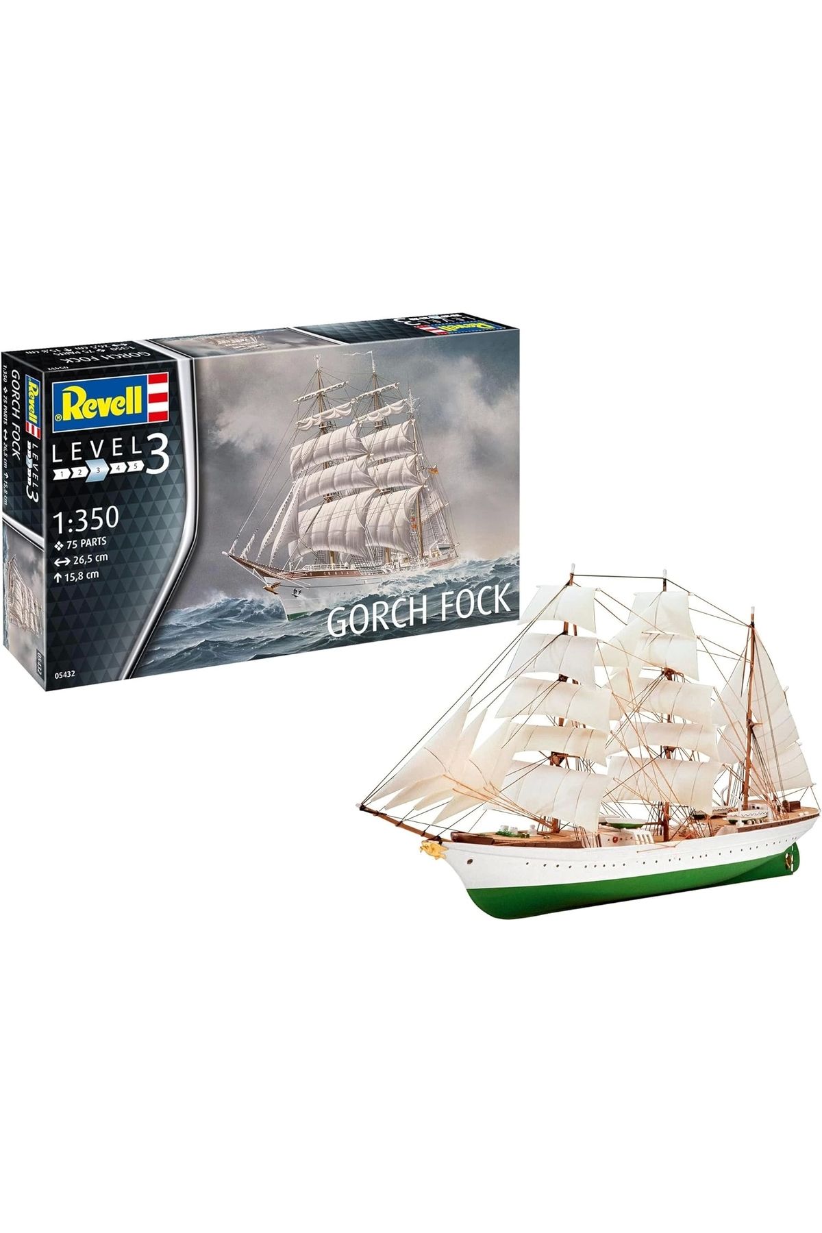 REVELL Maket Model Kit GemiGorch Fock 05432