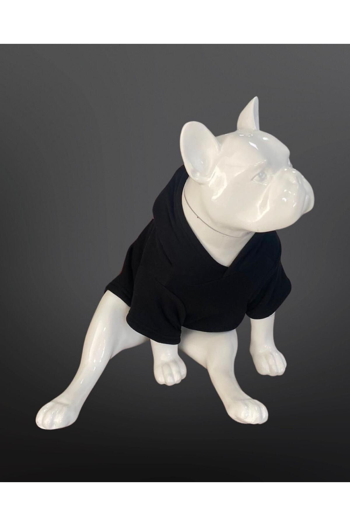 Kedi & Köpek Kıyafeti Sweatshirt - Bhvr Baskılı Siyah Sweatshirt