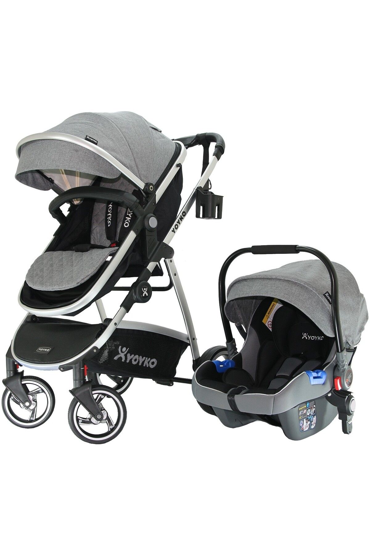 YoykoCity 3 In 1 TravelSistem Bebek Arabası G...