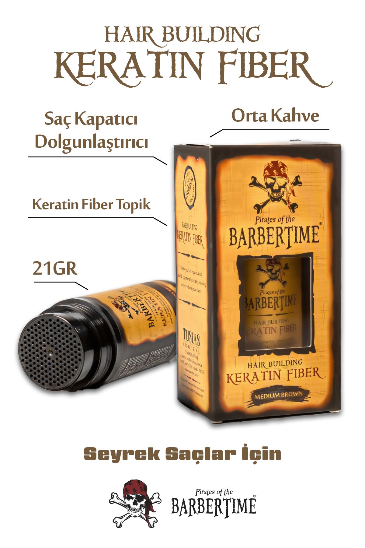 Barbertime Hair BuildingKeratin Fiber - Kerat...