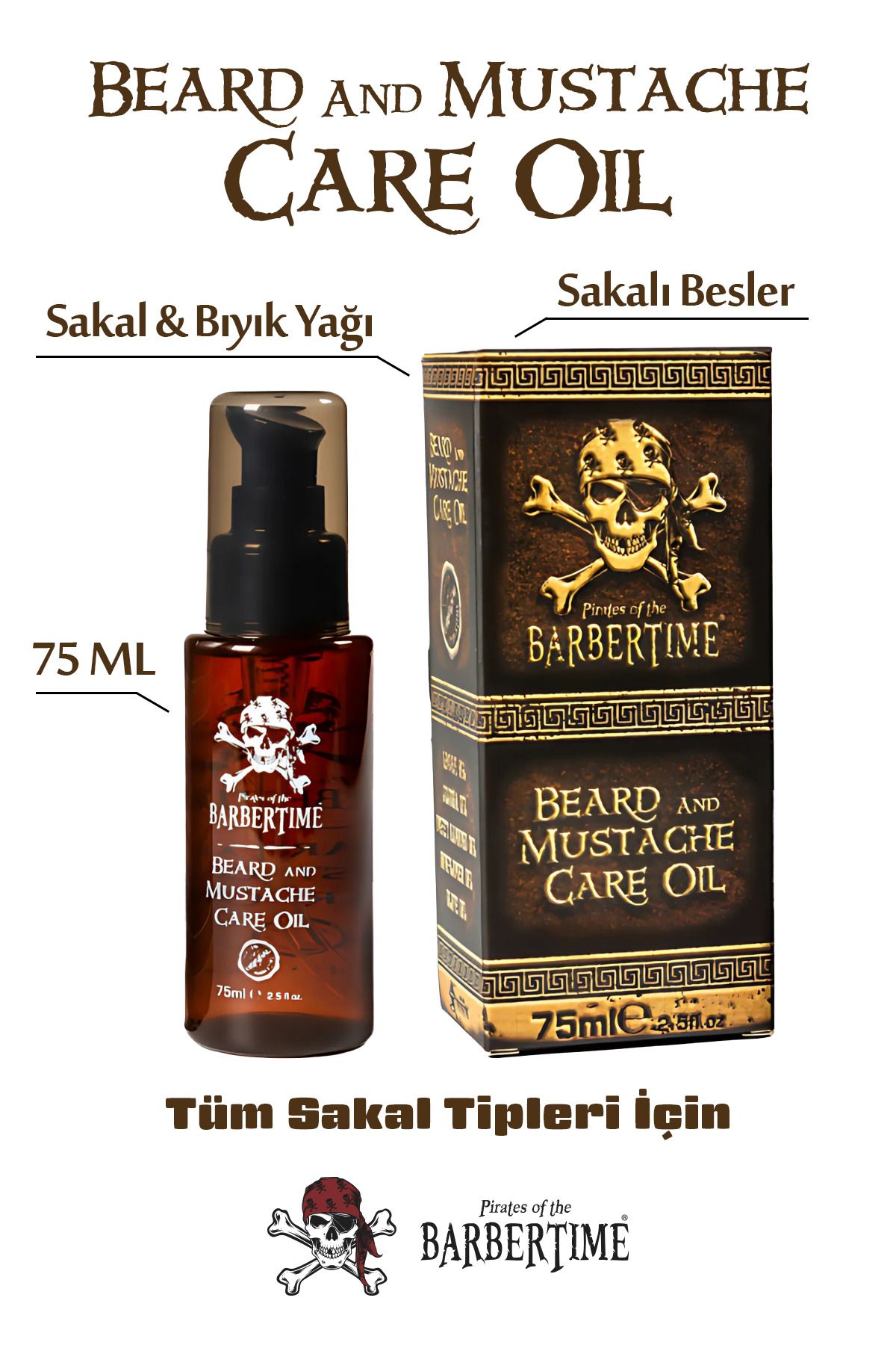 Barbertime Beard & MustacheCare Oil - Sakal &...