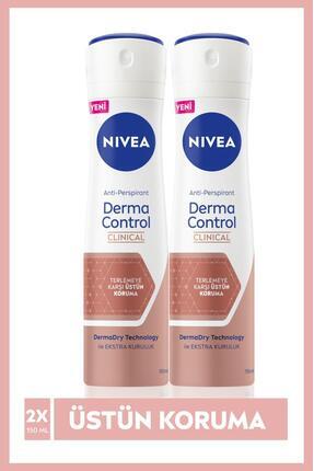 Kadın Sprey Deodorant Derma Control Clinical 150ml, Ter Kokusuna Karşı 96 Saat Üstün Koruma, X2 Adet Image 0