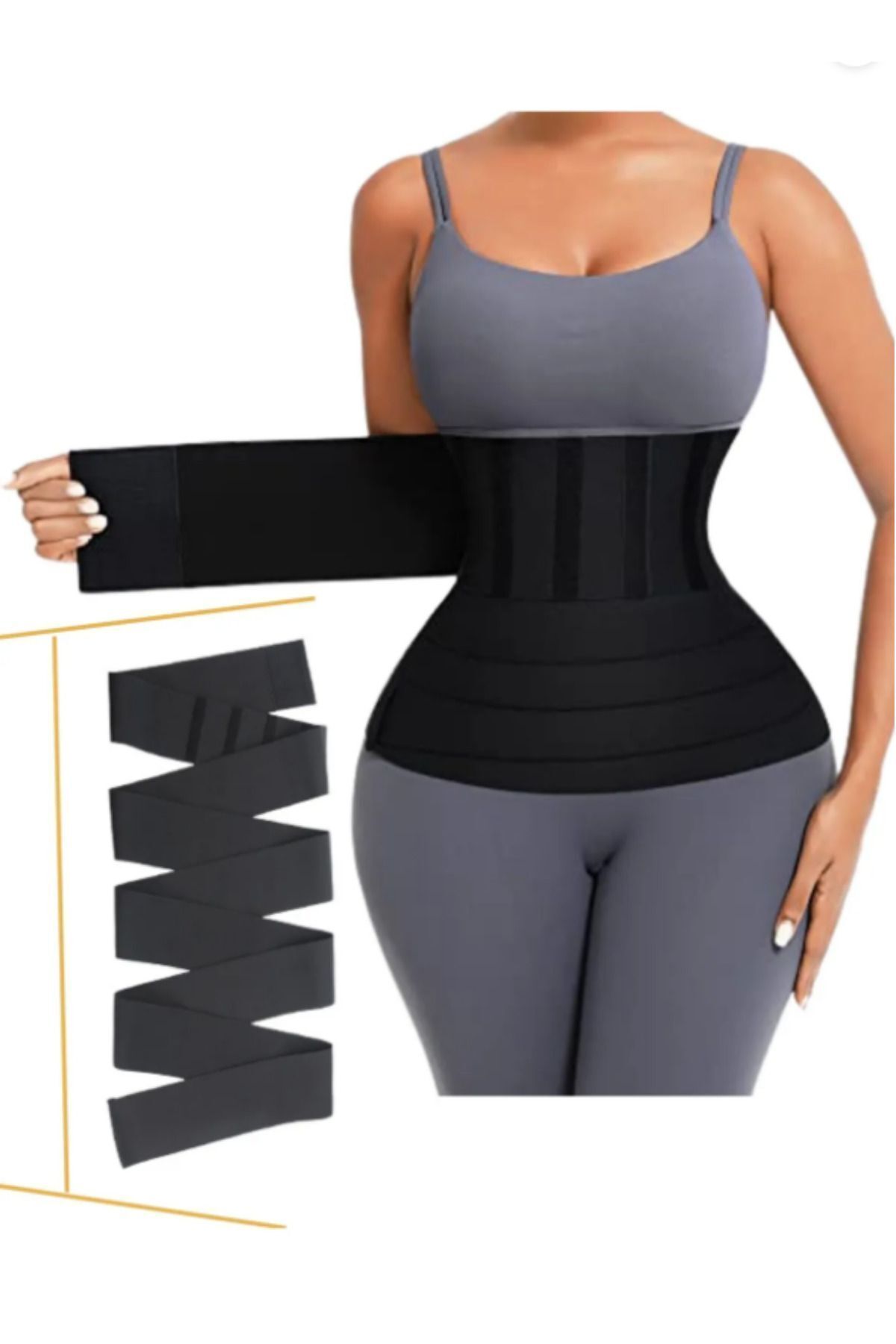 Dolamalı Beli Saran Inceltici Kum Saati Waist Trainer Bel Bandajı Korsesi Kadın-erkek