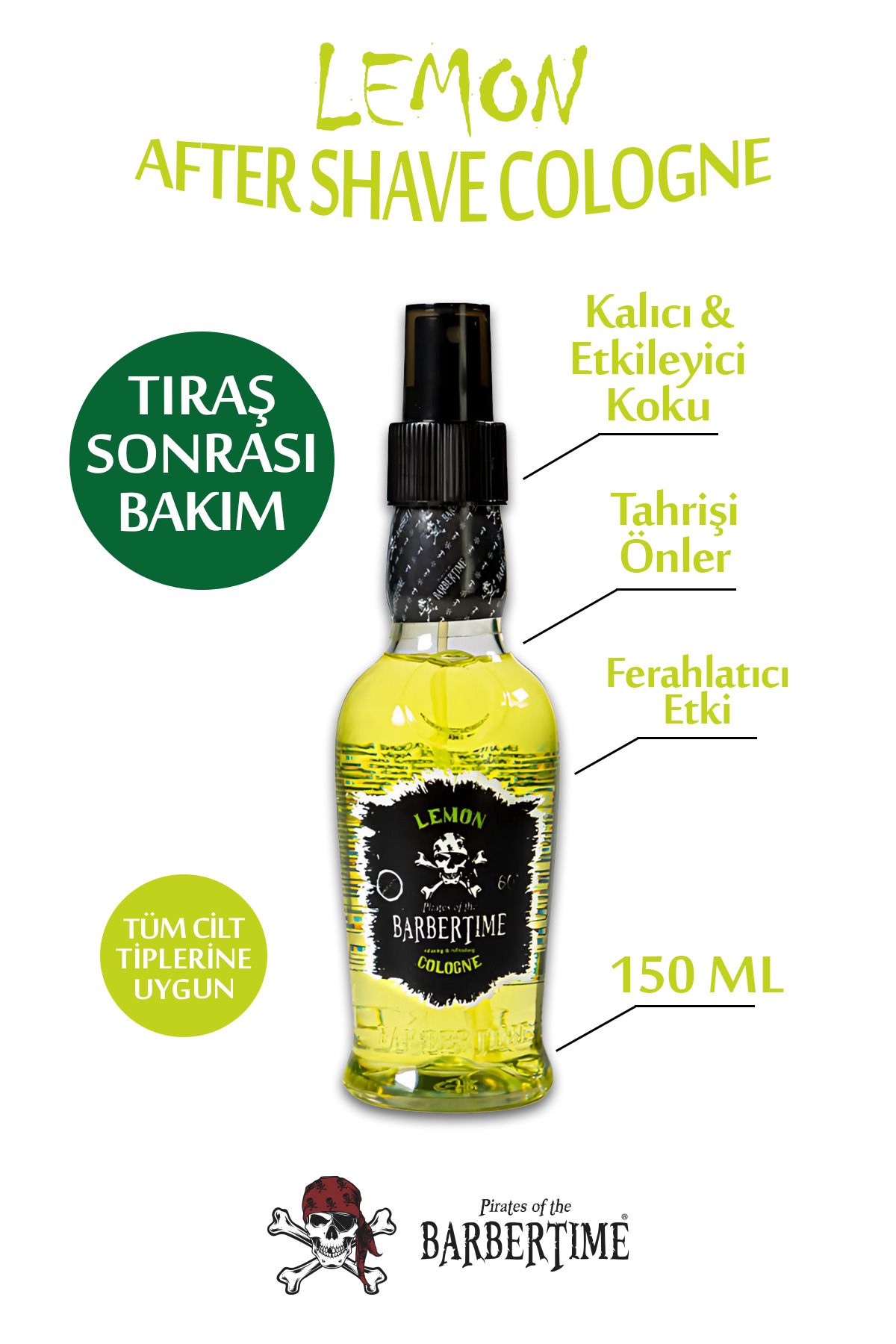 Barbertime Lemon Cologne -Limon Kolonyası 150...