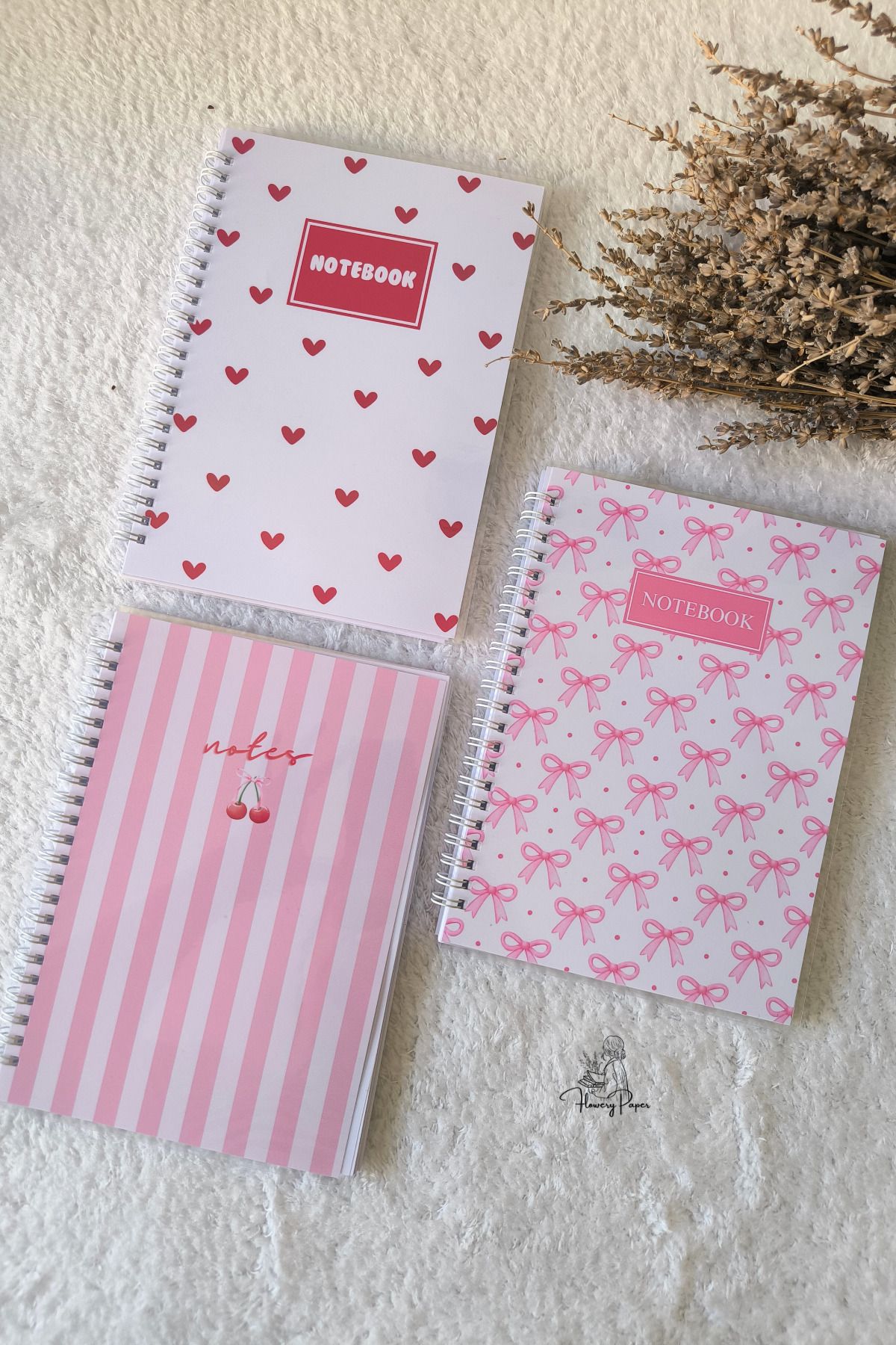 3'lü Telli Defter A5, Çizgili ,kareli, Noktalı 60 Yaprak 120 Sayfa Notepad A5, Not Defteri,okul