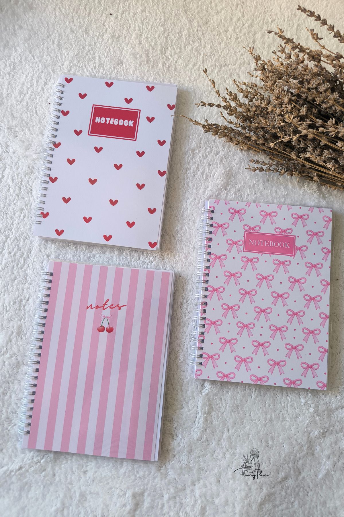 3'lü Telli Defter A5, Çizgili ,kareli, Noktalı 60 Yaprak 120 Sayfa Notepad A5, Not Defteri,okul