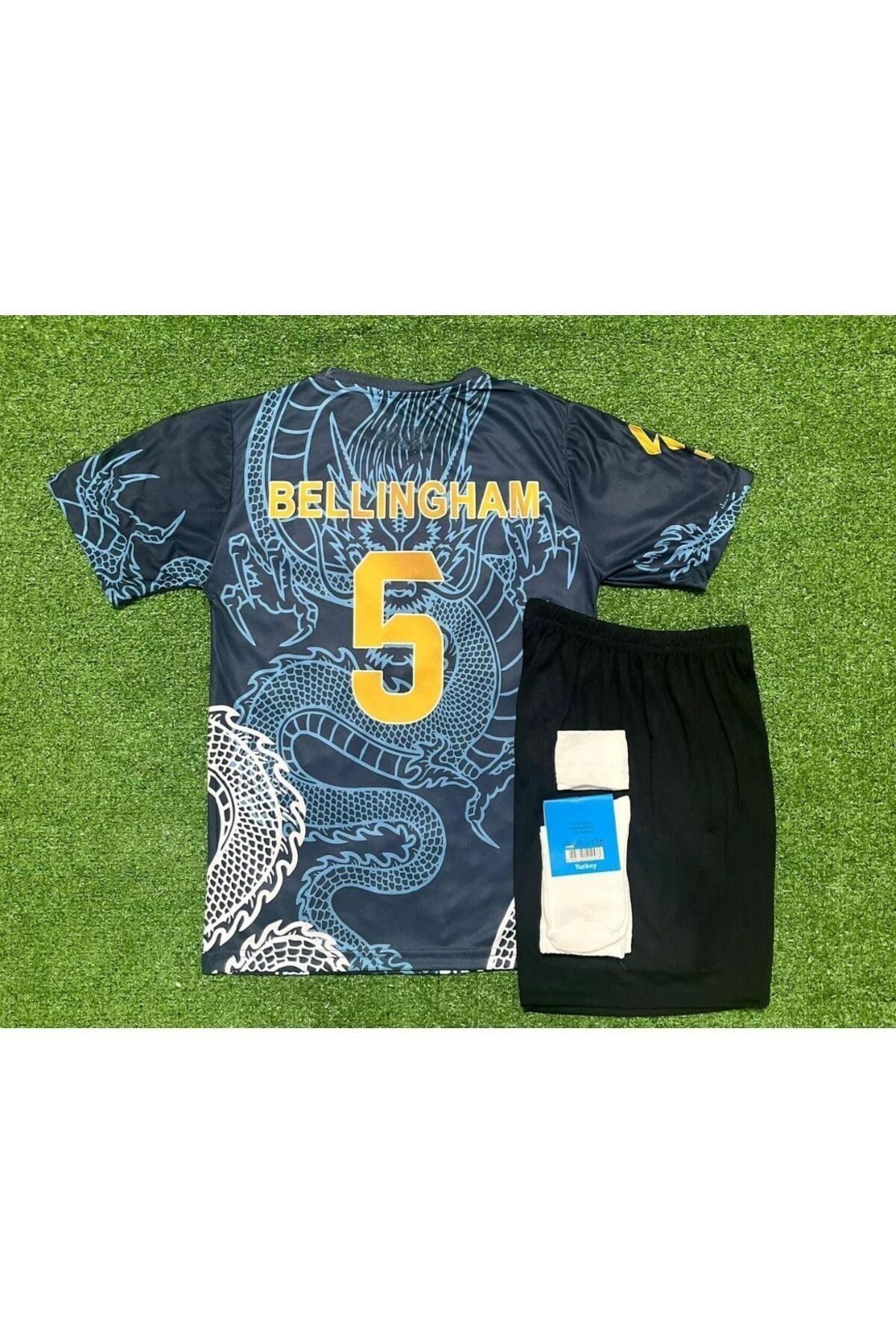 Jude Bellingham 2024/24 Sezonu Dragon Desenli Konsept Çocuk Forması 4'lü Set