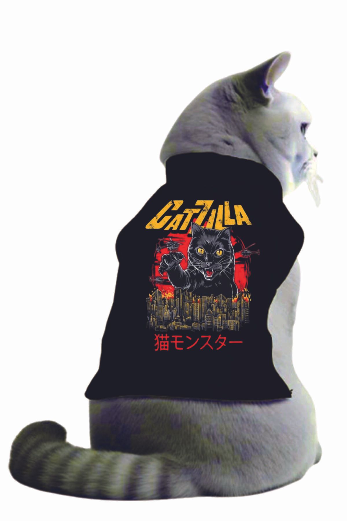 AdvantageCatzilla KediBaskılı Kedi Sweatshirt