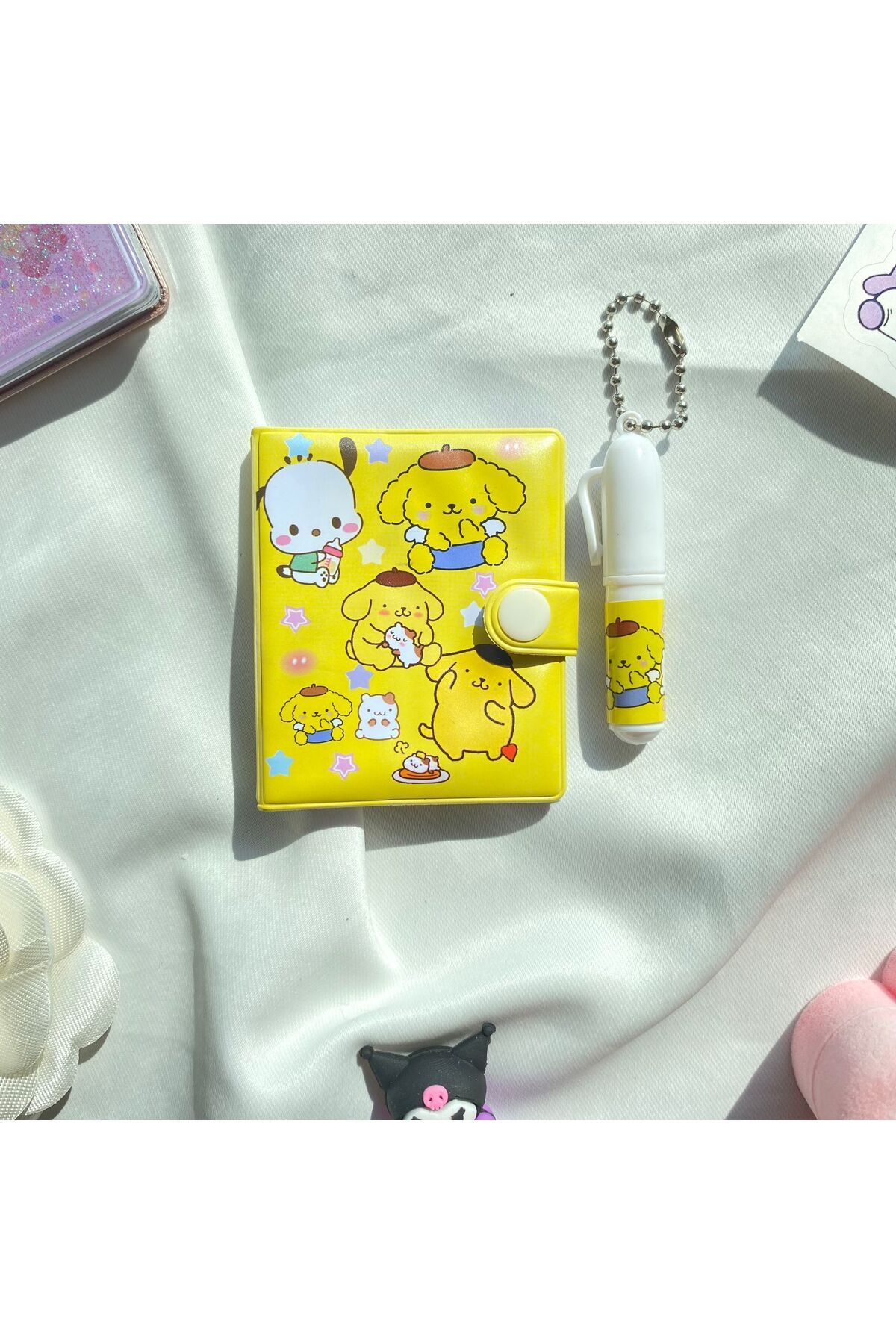 Pompompurin Mini Not Defteri ve Kalem Seti