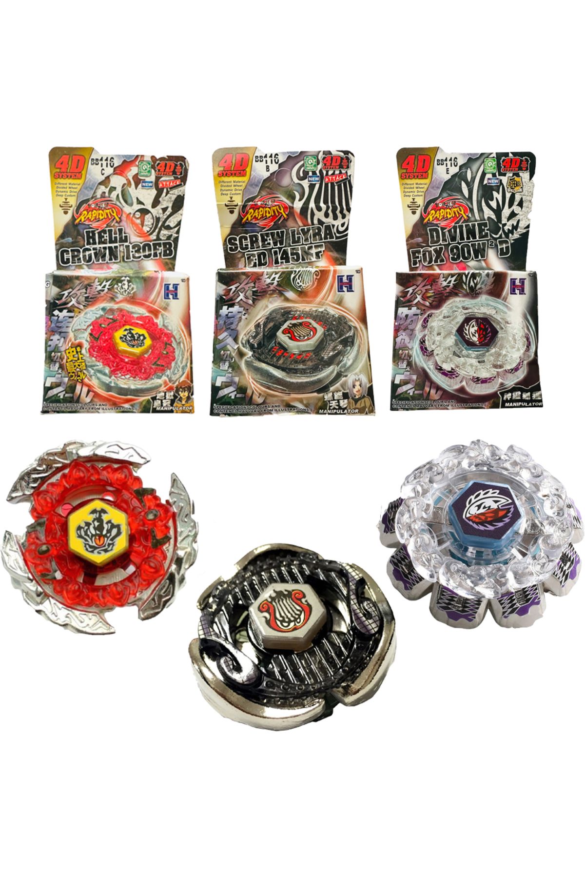 BeybladeMetal Fusion HellCrown (BB-116c) & Sc...