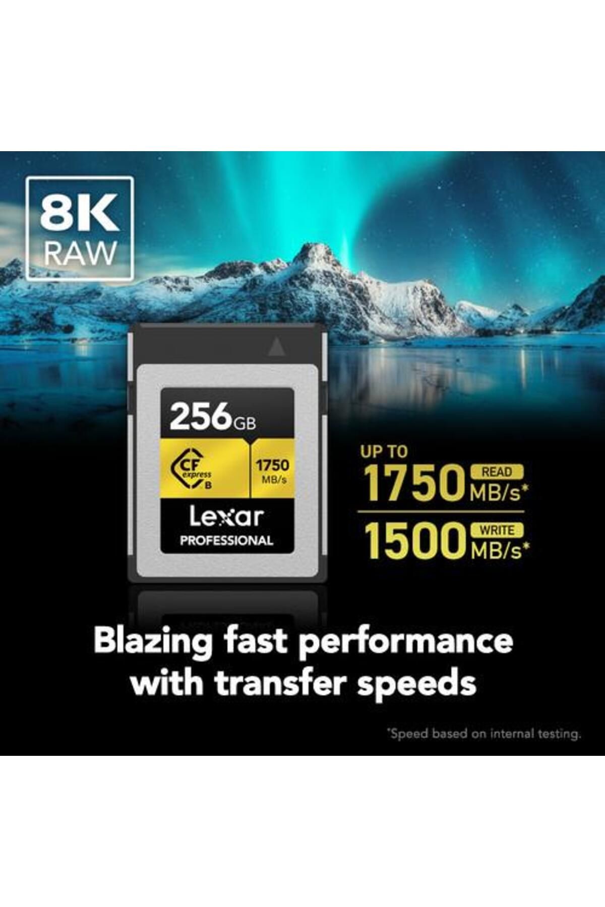 256GB CFexpress Type B 1750Mb/1500Mb Hafıza Kartı