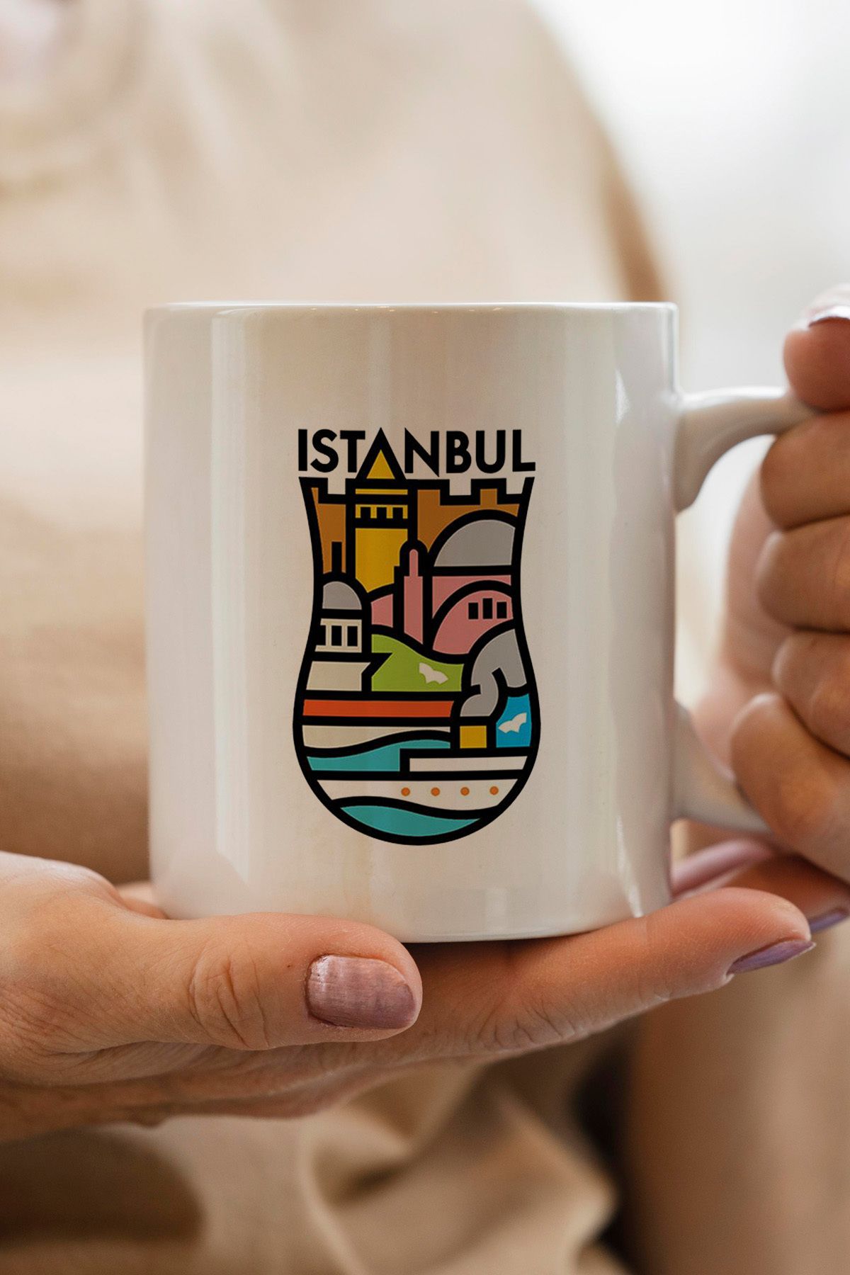 South Steel İstanbul ÇayBardağı Baskılı Kupa...