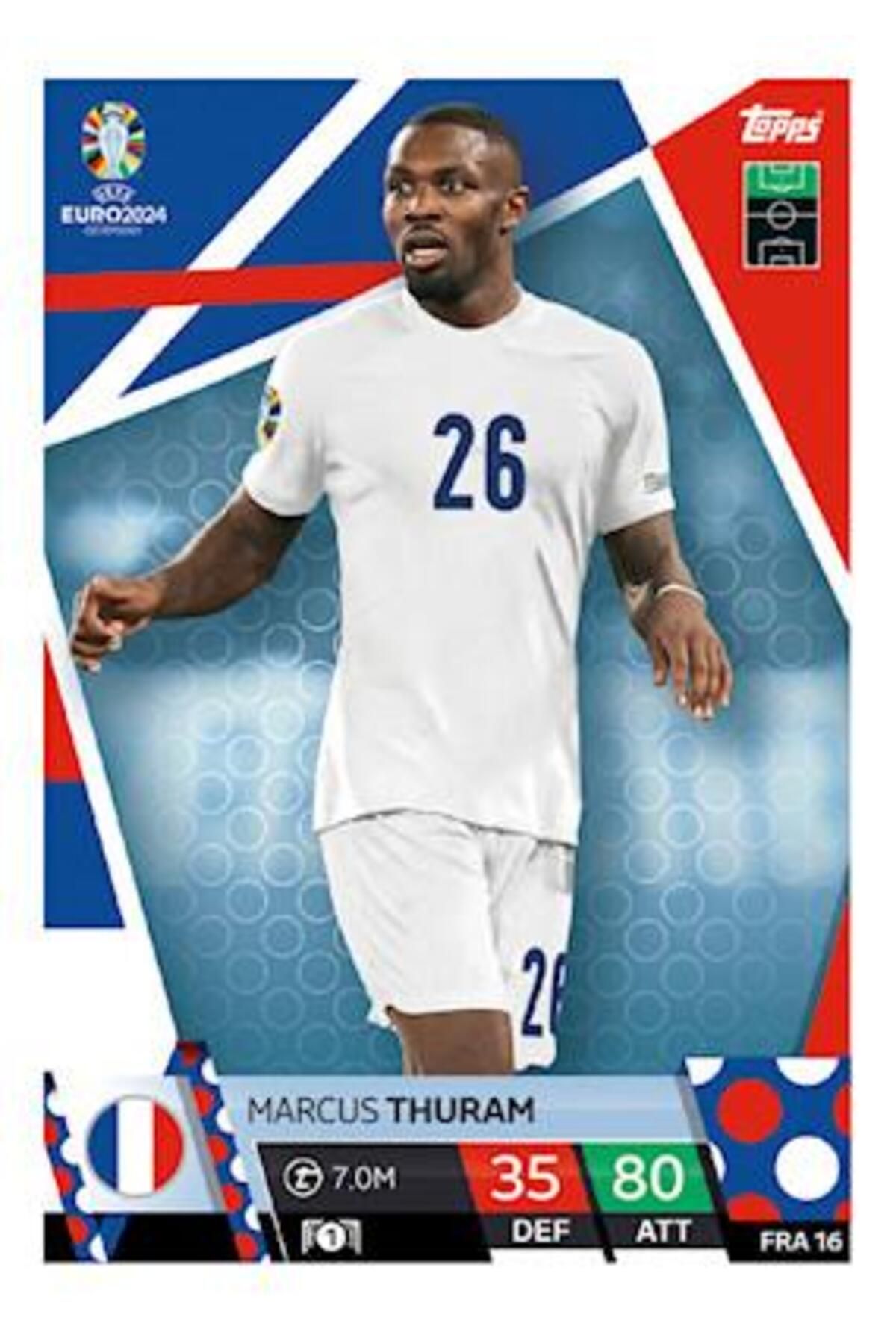 ToppsMatch Attax Euro 2024Futbol Kartları Fra...