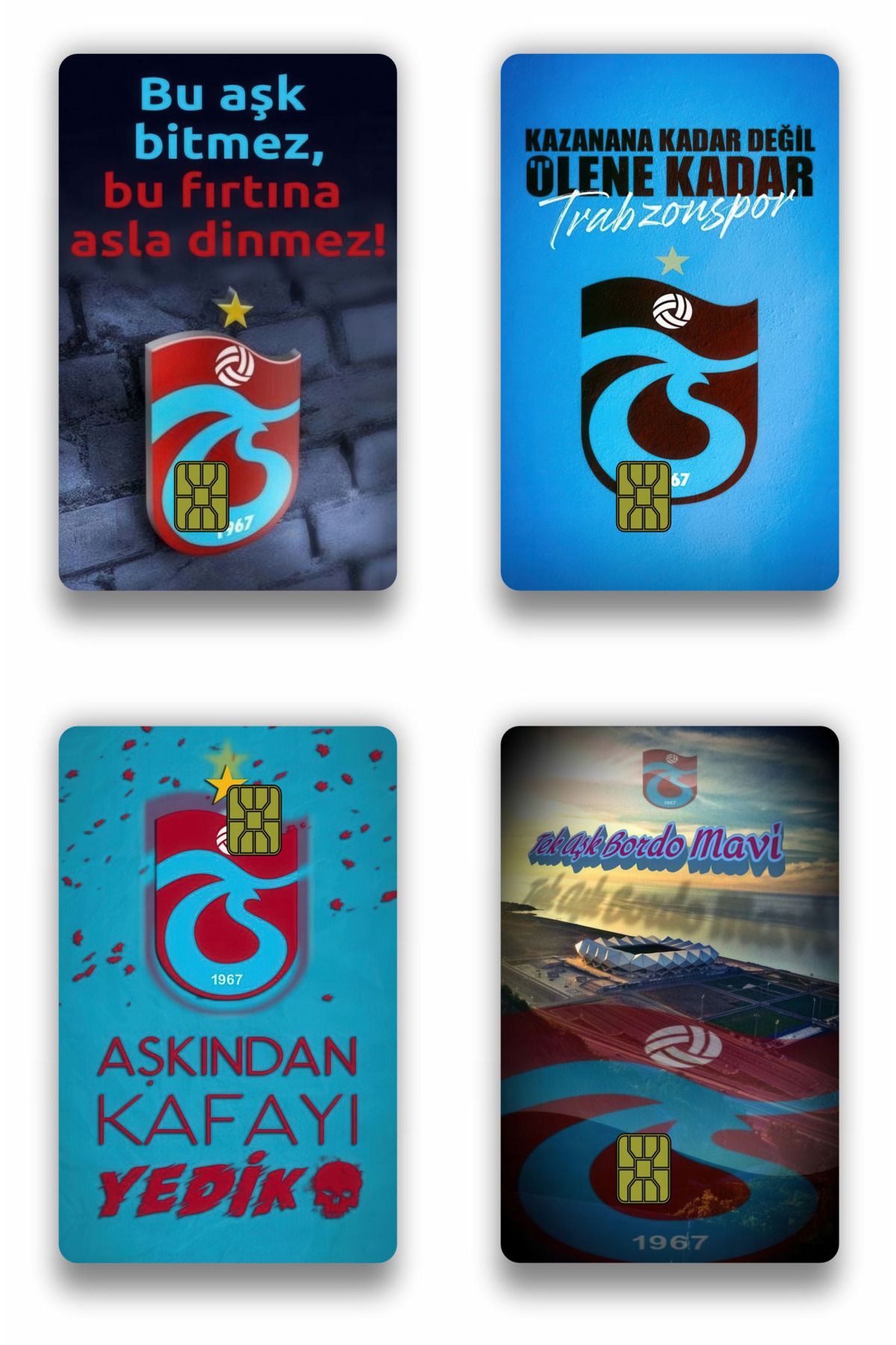 uzuntuning Trabzon 4'lü BankaKartı Sticker Ka...