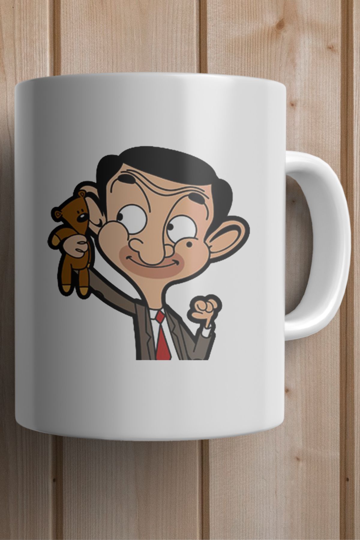 Mr. Bean Çizgi Film Baskılı Premium Kupa Bardak