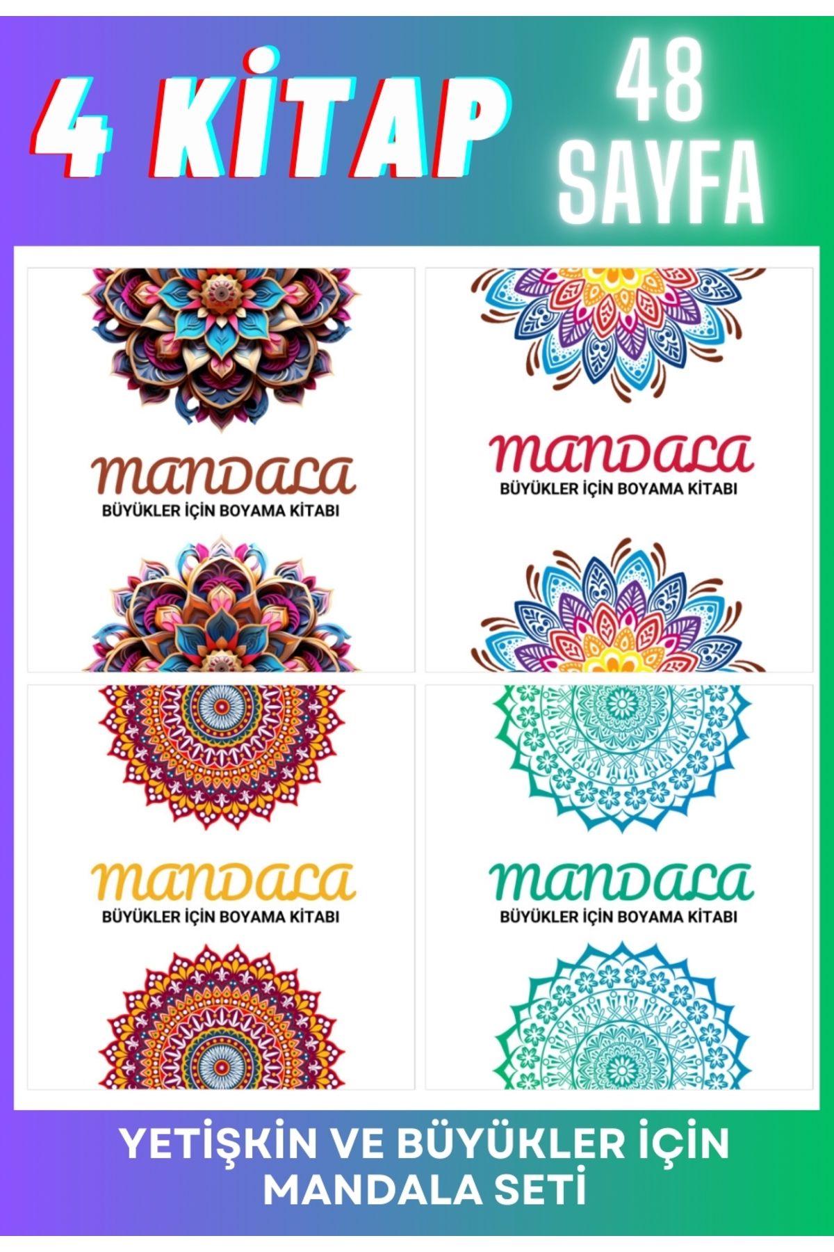 Sticksy Mandala Yetişkin veBüyükler İçin Mand...