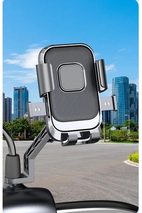 Ayarlanabilir Bisiklet Scooter Motosiklet Otomatik Motorsiklet Bağlantılı Telefon Tutucu Uyumlu Image 0
