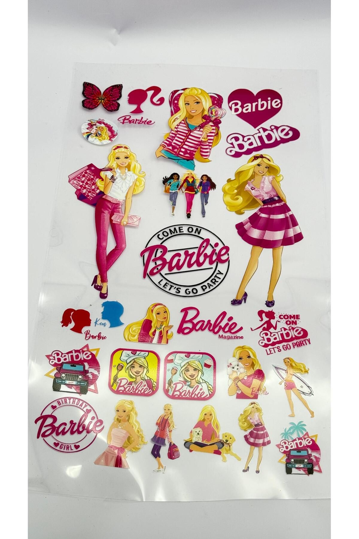 barbie sticker etiket seti