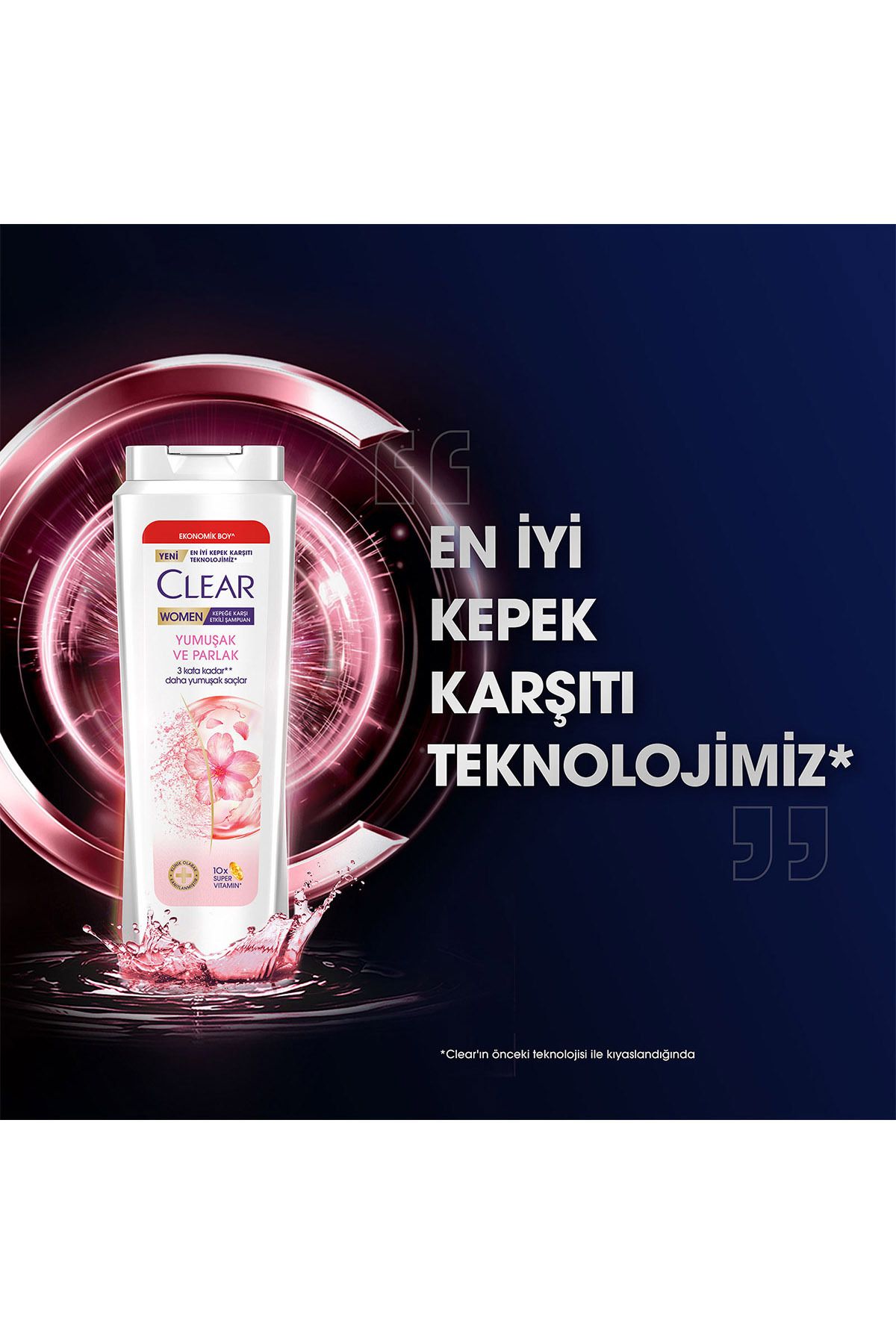 Kepeğe Karşı Etkileyici Besleyici Şampuan Yumuşak Parlak Kiraz Çiçeği Esansı 600 ml X3