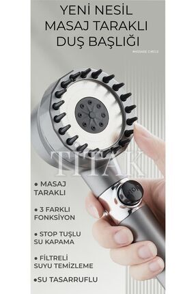 Yeni Nesil Masajlı Duş Başlığı Image 0