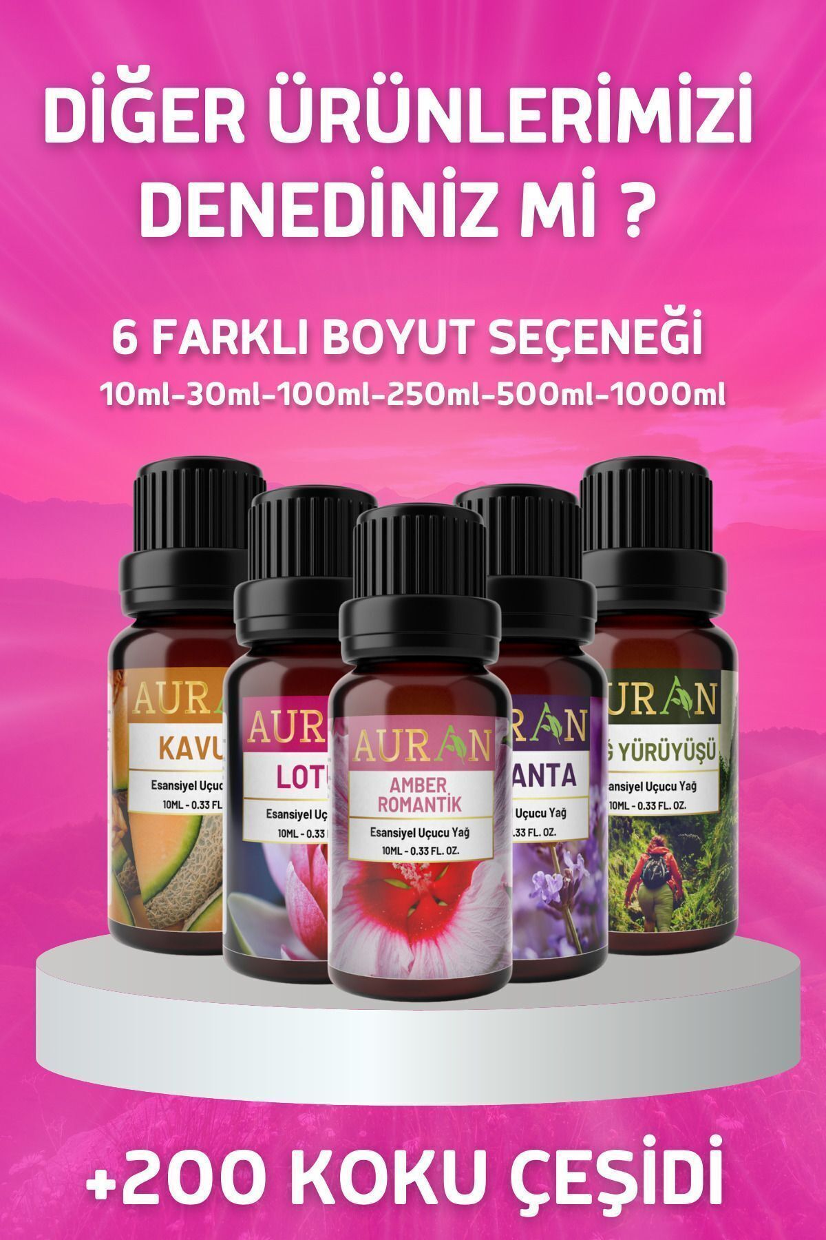 Amber Romantik Esansiyel Uçucu Koku Yağı Difüzör Esansı Buhurdanlık Yağı Aromaterapi Yağı 10ml