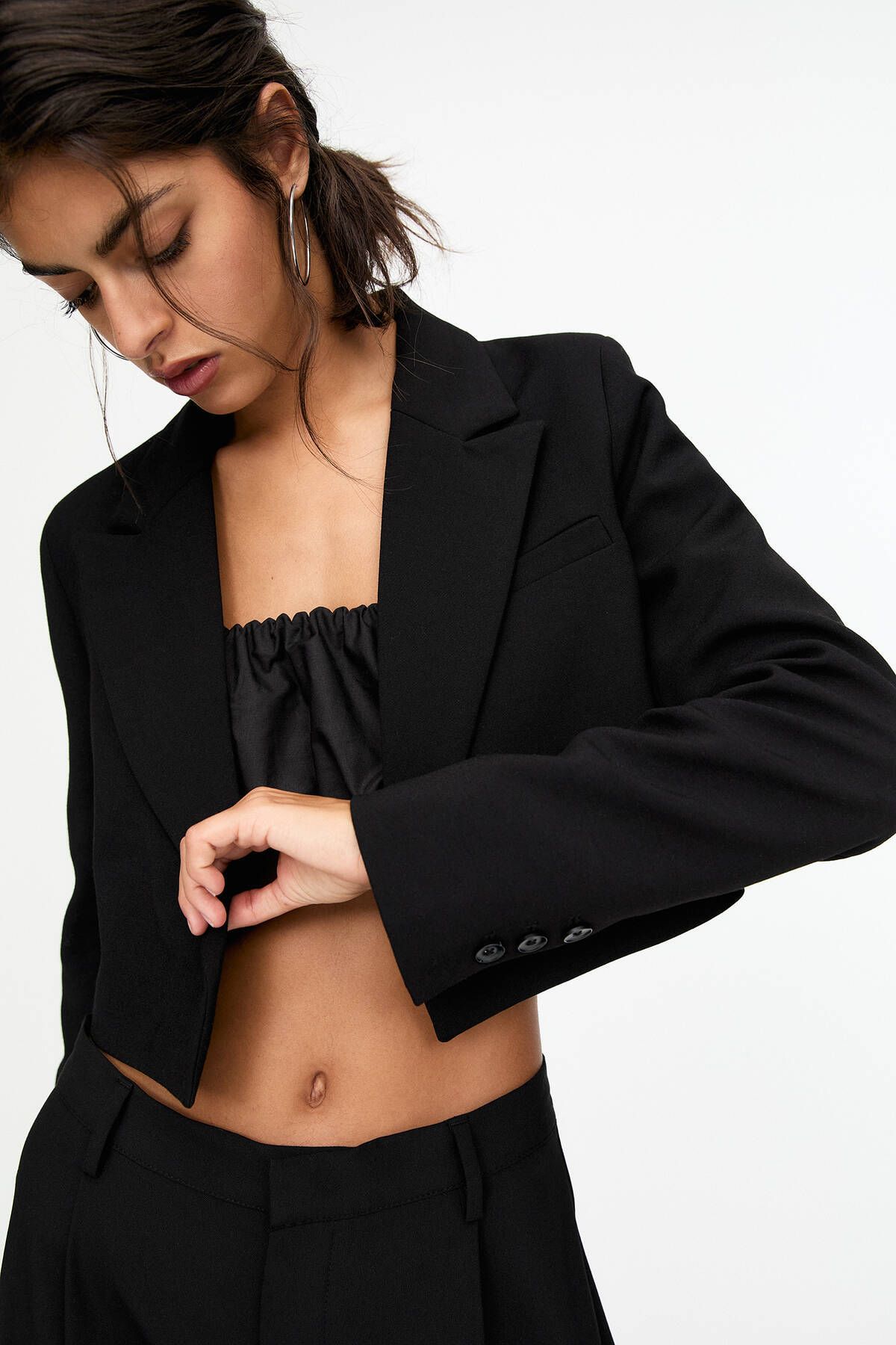 Crop blazer