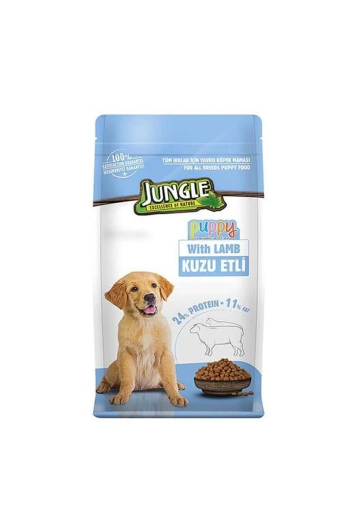 Jungle Kuzu Etli Yavru KöpekMaması 15 Kg - Jn...