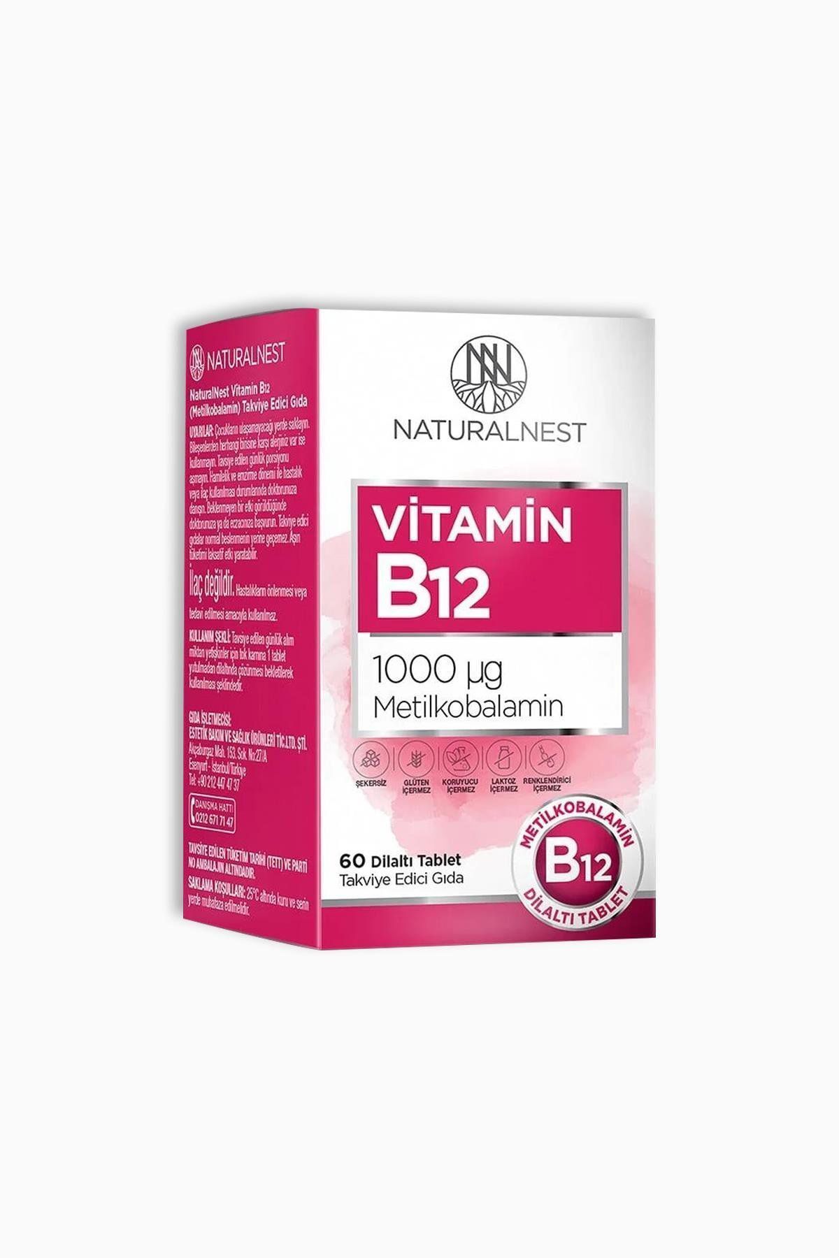 Natural NestVıtamın B12 60Tablet