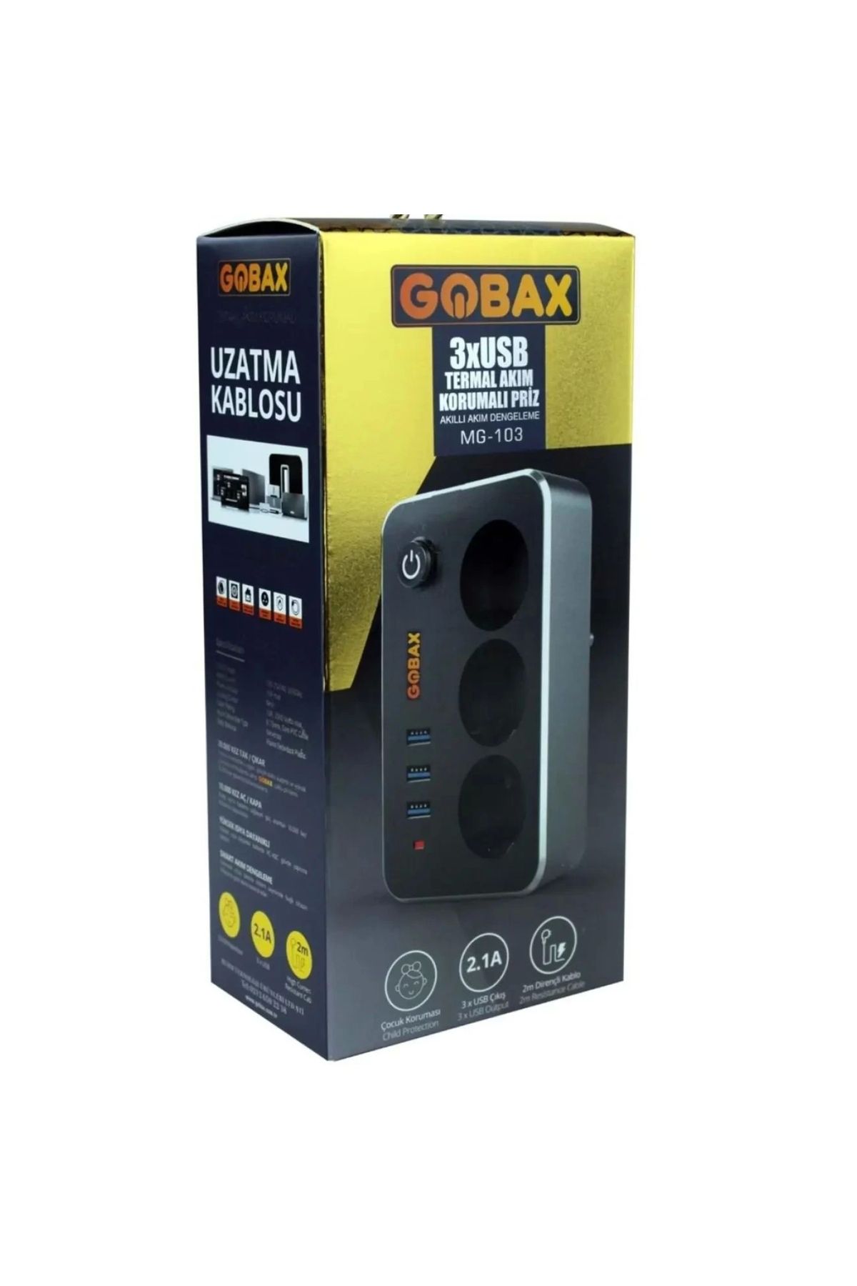 Narnuga Gobax Mg-103 3xusb2.1a 3x Priz Anahta...