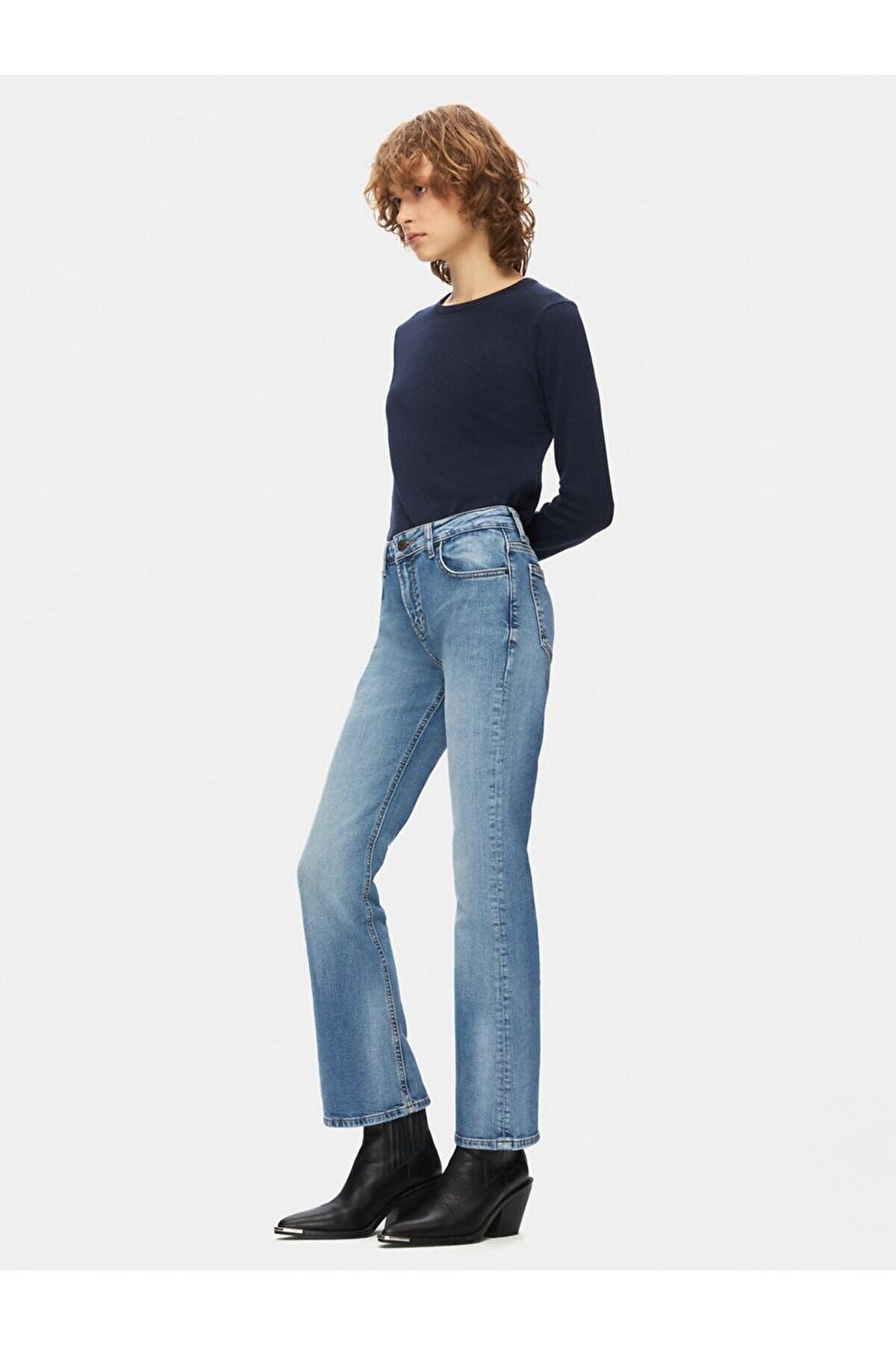 Lıssıe Cropped Flare Jean Pantolon