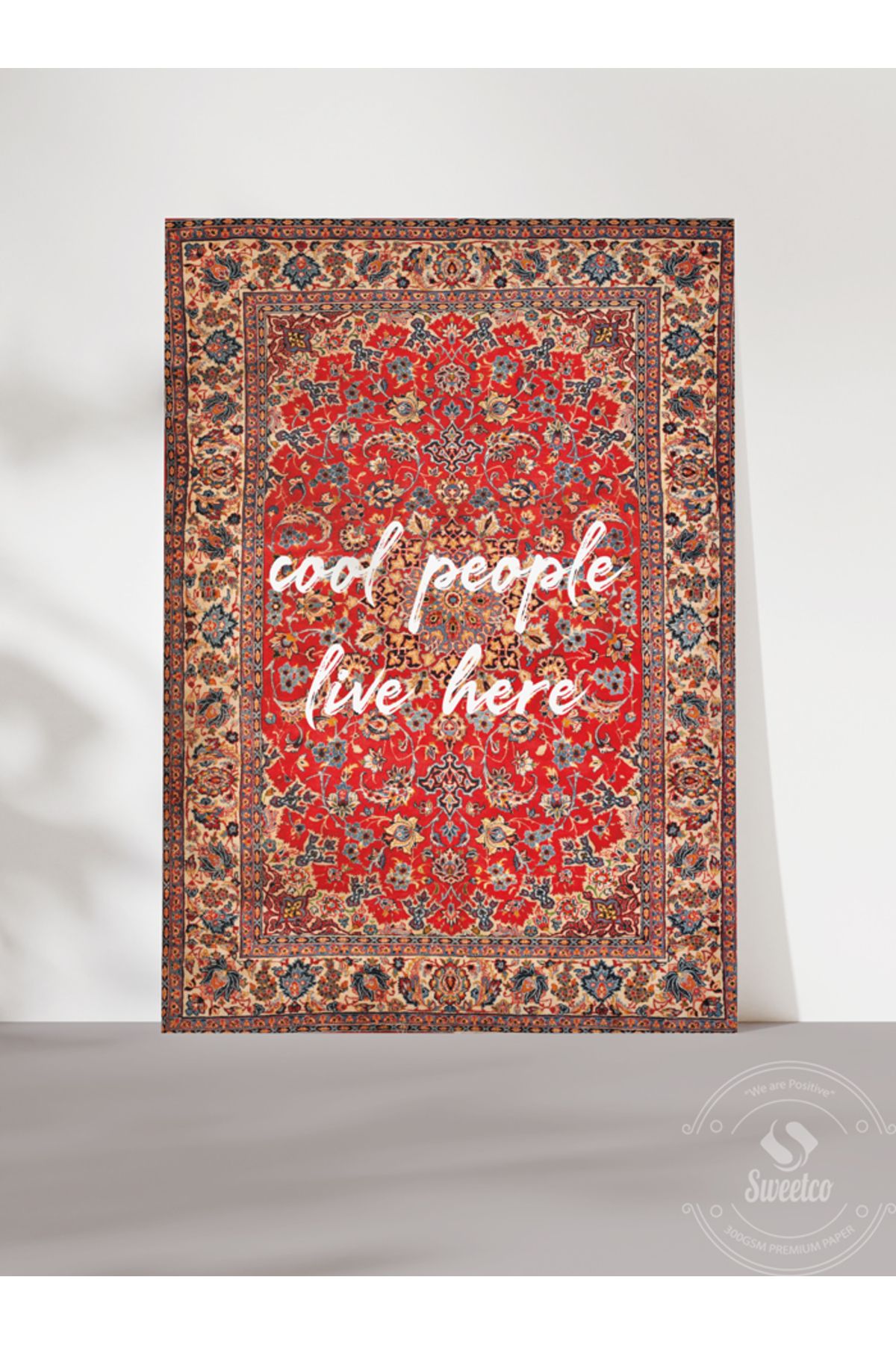 Sweetco Çerçevesiz PosterCool People Live Her...