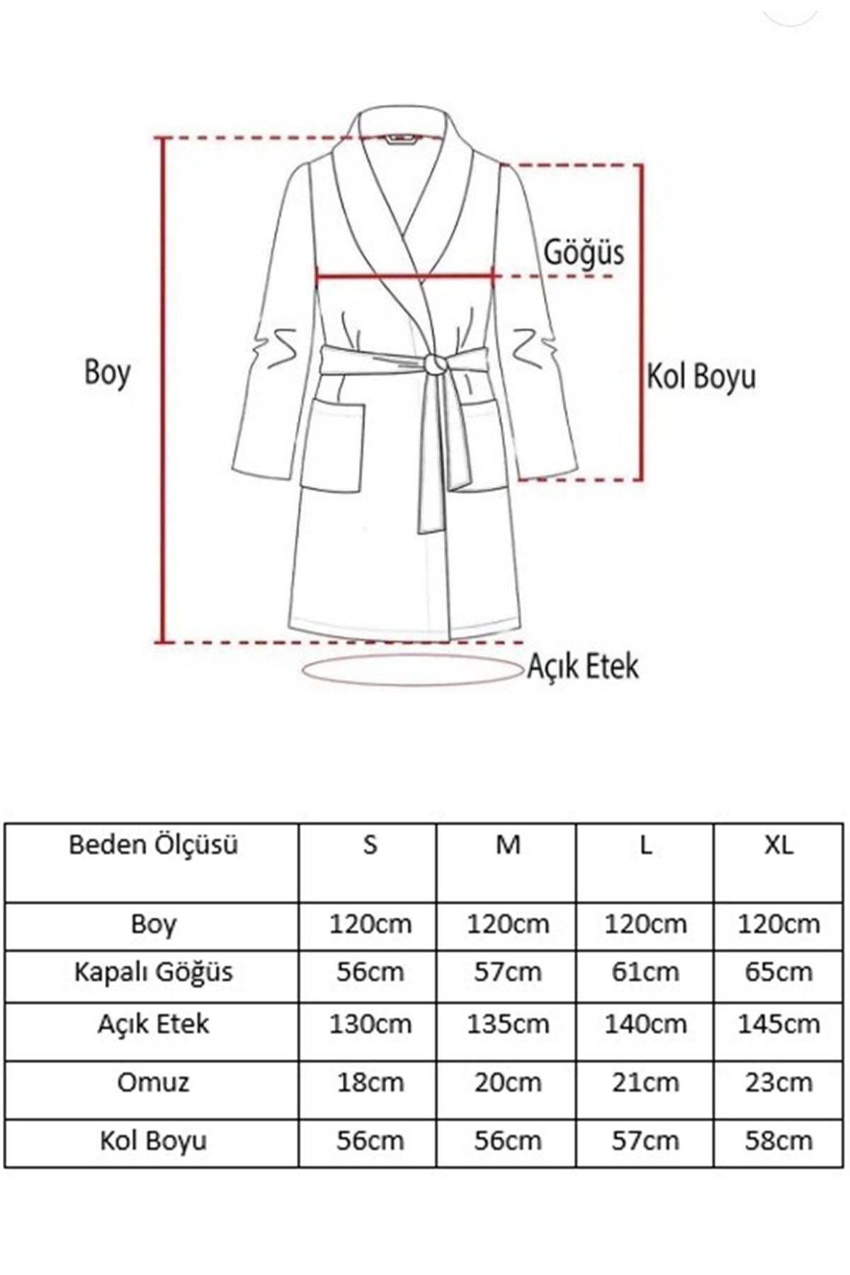 Antrasit Kadın/Erkek Unısex Şalyaka Bornoz Tek Parça