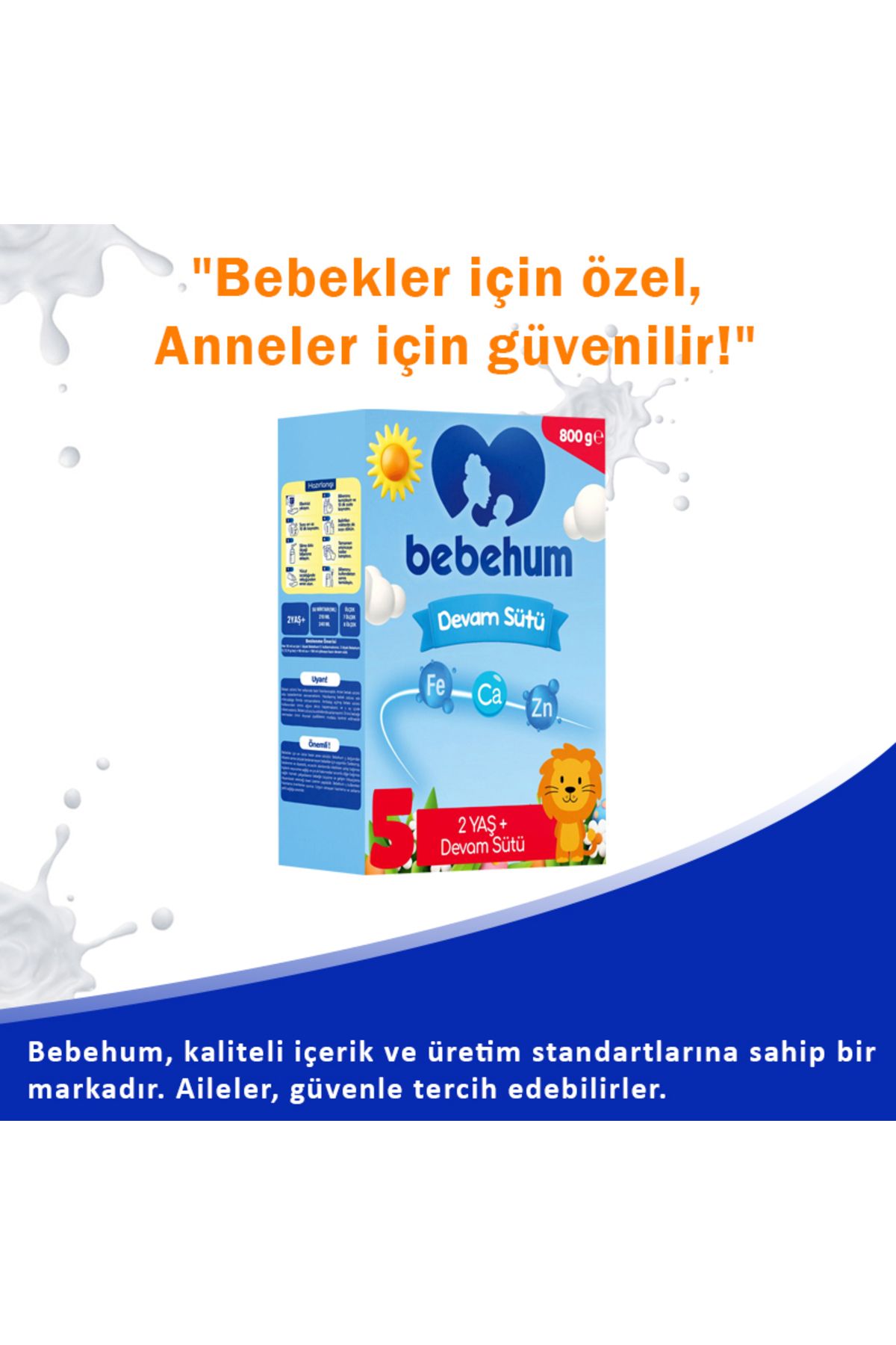 Bebehum 5 Devam Sütü 800 Gr 2 Yaş+