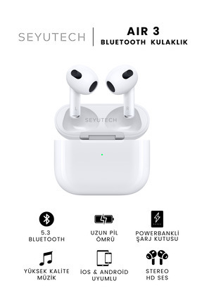Air 3 Bluetooth Kulaklık Ios Ve Android Uyumlu Kablosuz Kulaklık Image 0