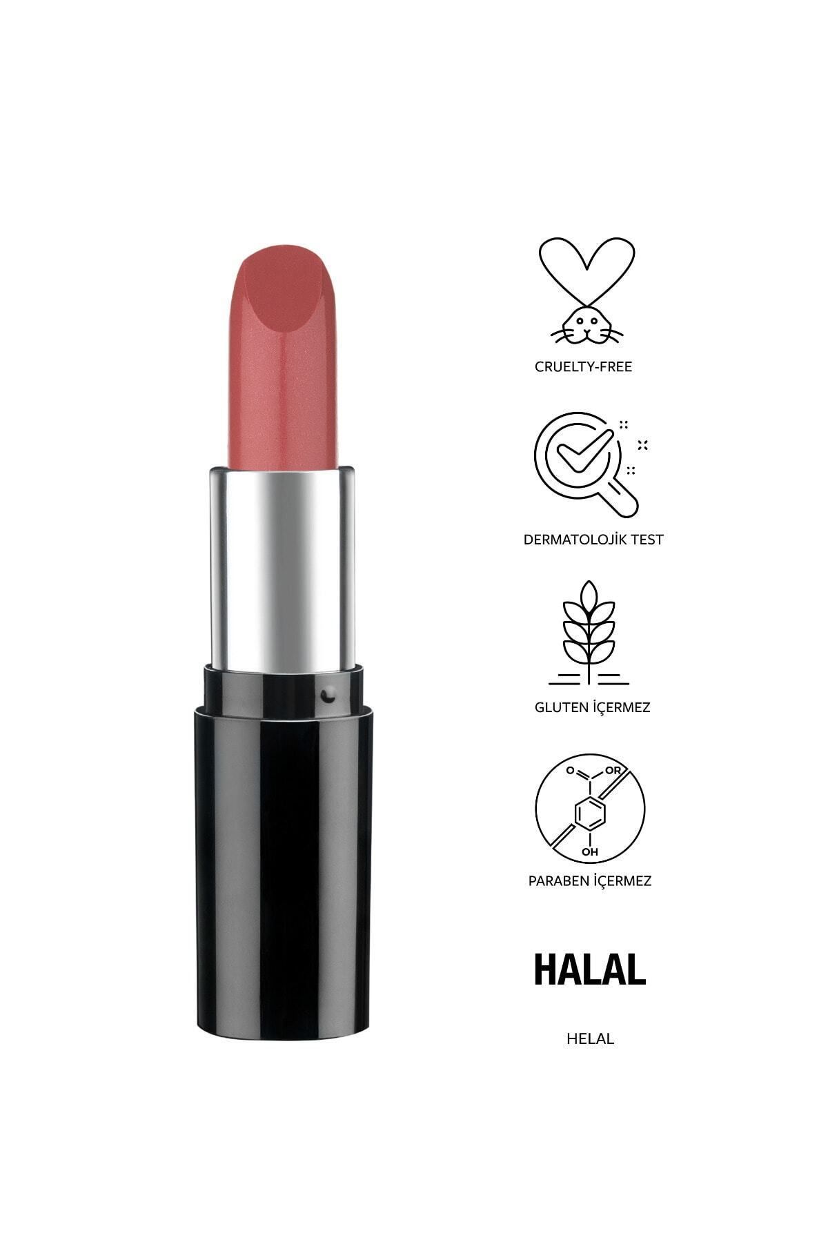 Easy to apply, moisturizing, thin and light texture, shiny finish Nude Lipstick-545 eleg.1594