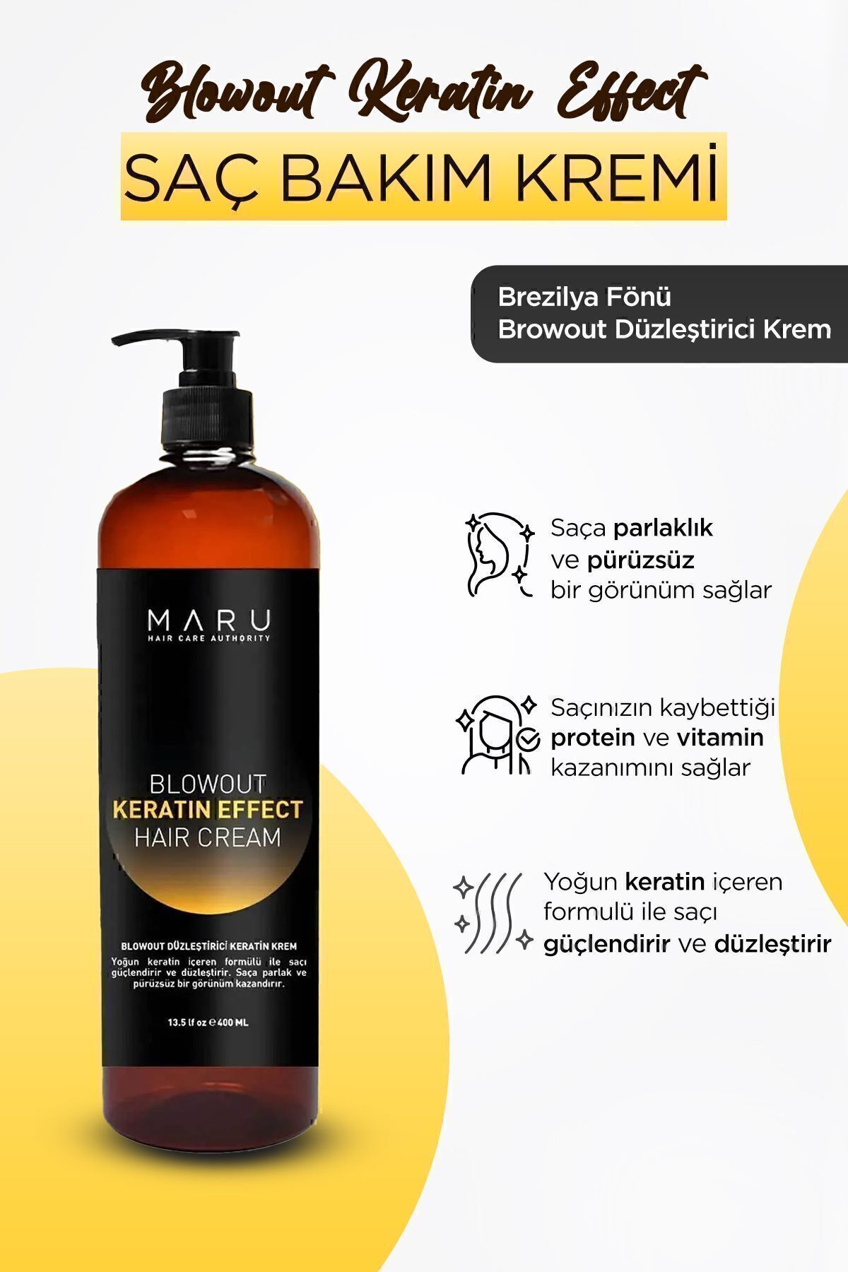 MARUBrezilya Fönü BlowoutDüzleştirici Keratin...