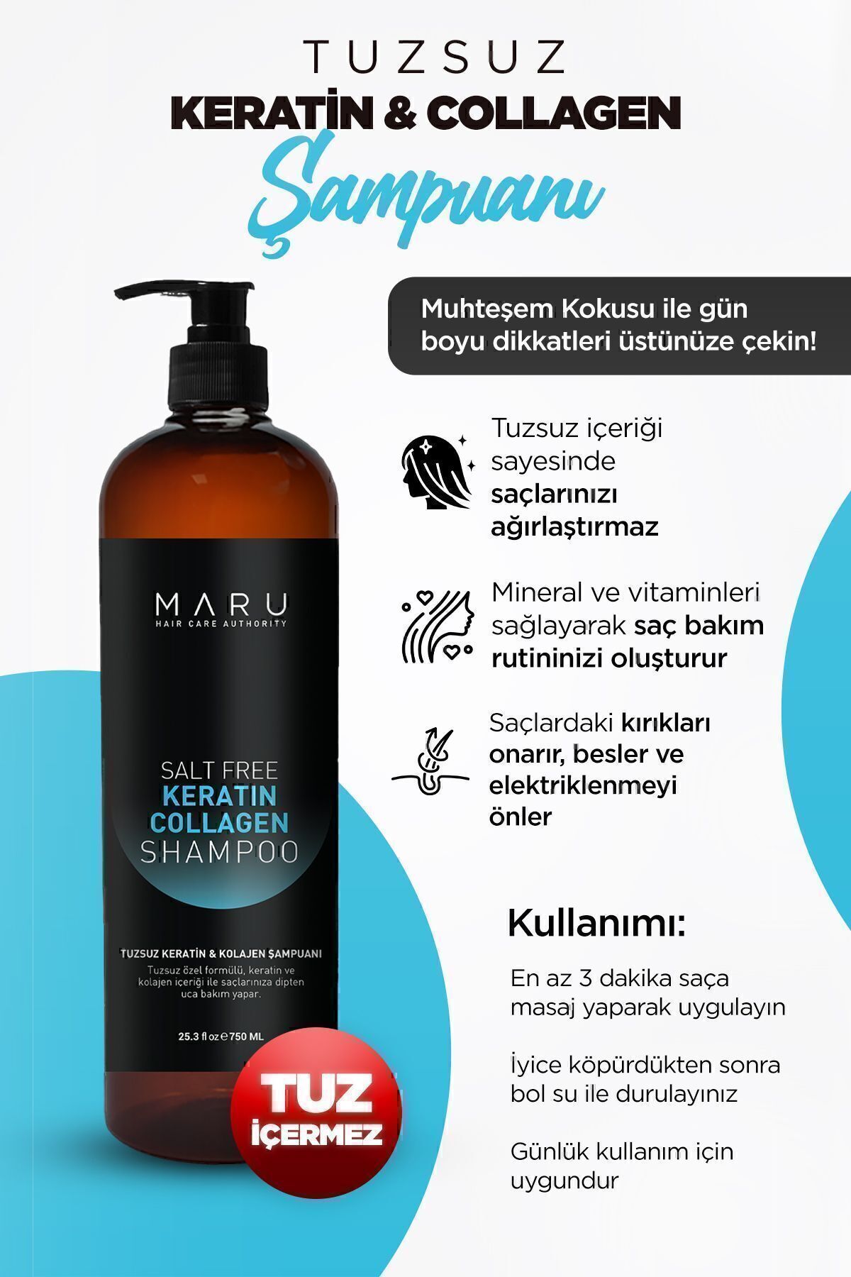 MARUTuzsuz Keratin VeKolajen Bağ Onarıcı Bakı...