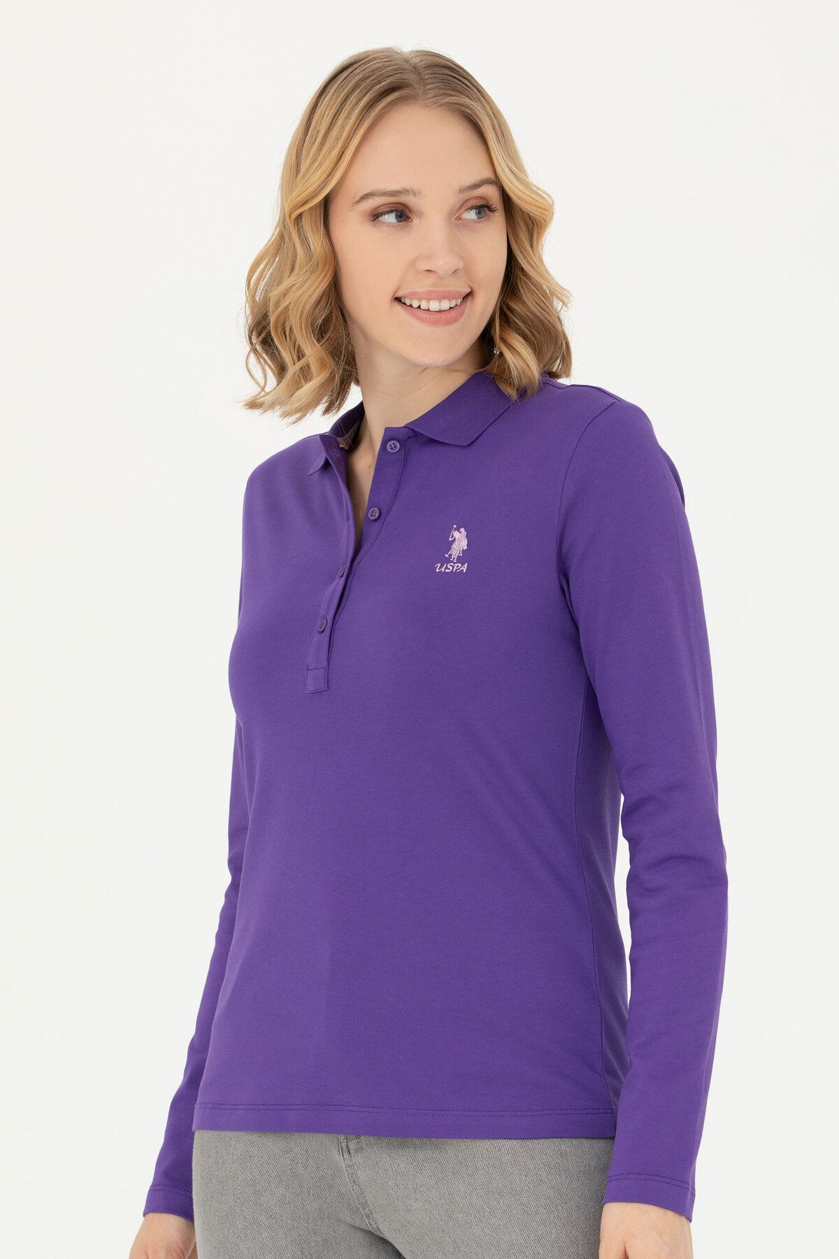 U.S. Polo Assn.Kadın MorBasic Polo Yaka Sweat...