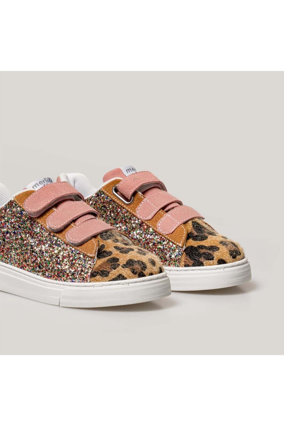 Trio Büyük Çocuk Sneaker | Leopar-glare-pink